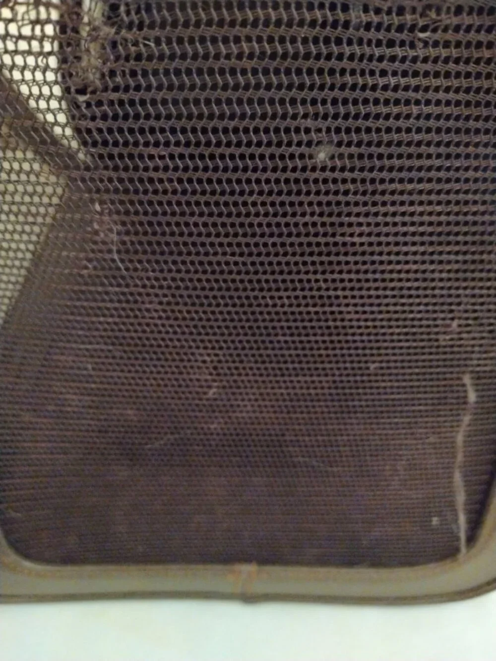 Vintage Faux Leather Pet Carrier GUC